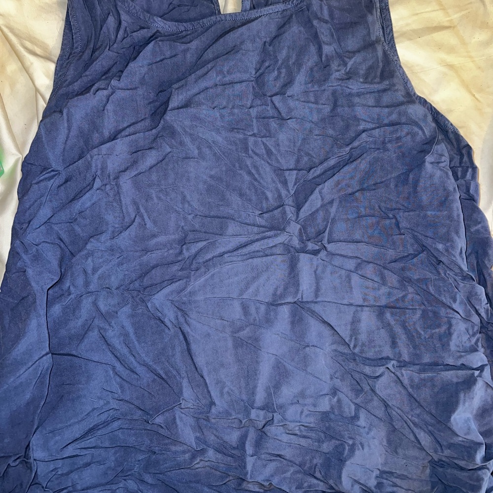 a.n.a. Denim blue Sleeveless Blouse